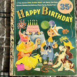 SIMON & SCHUSTER How To Have A Happy Birthday Party Vintage Cut Out Kids Book